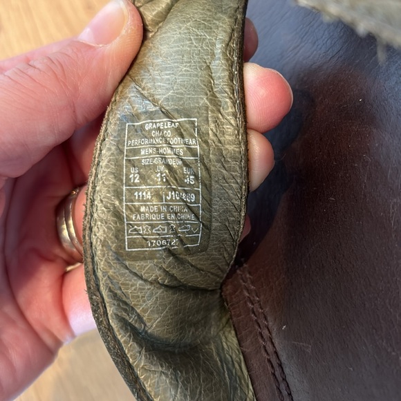 Chaco leather performance flip flops 12 - Picture 4 of 4